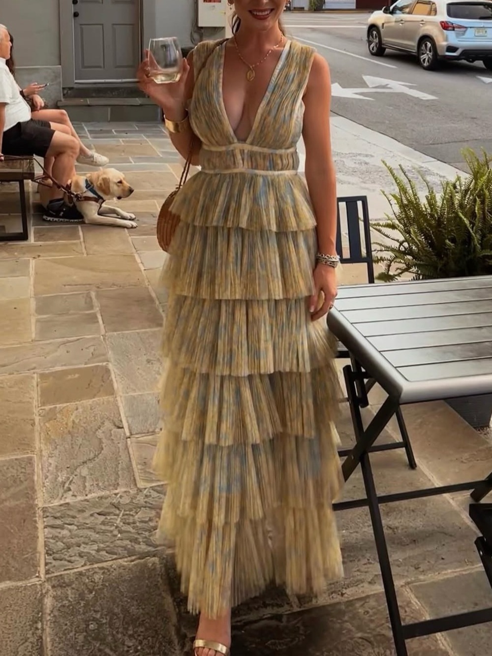 HUTCH Tiered Tulle Gown 4